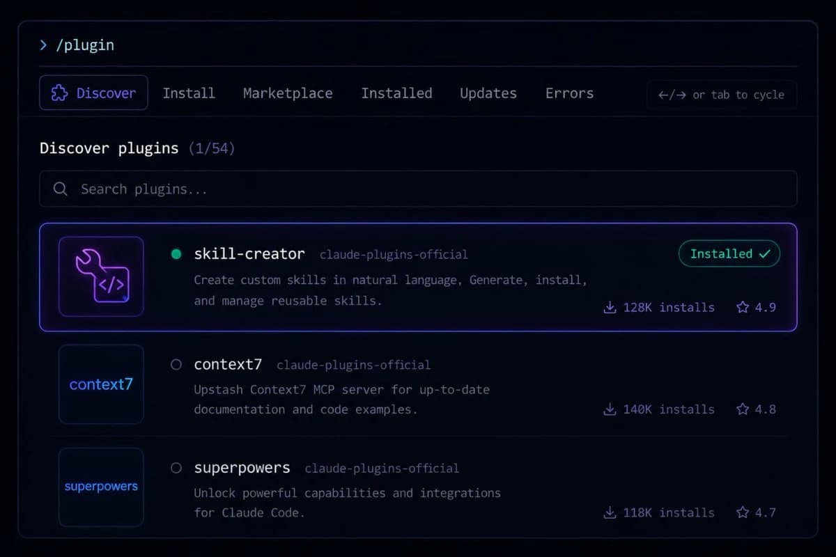Using Skill Creator to build a YouTube search skill inside Claude Code