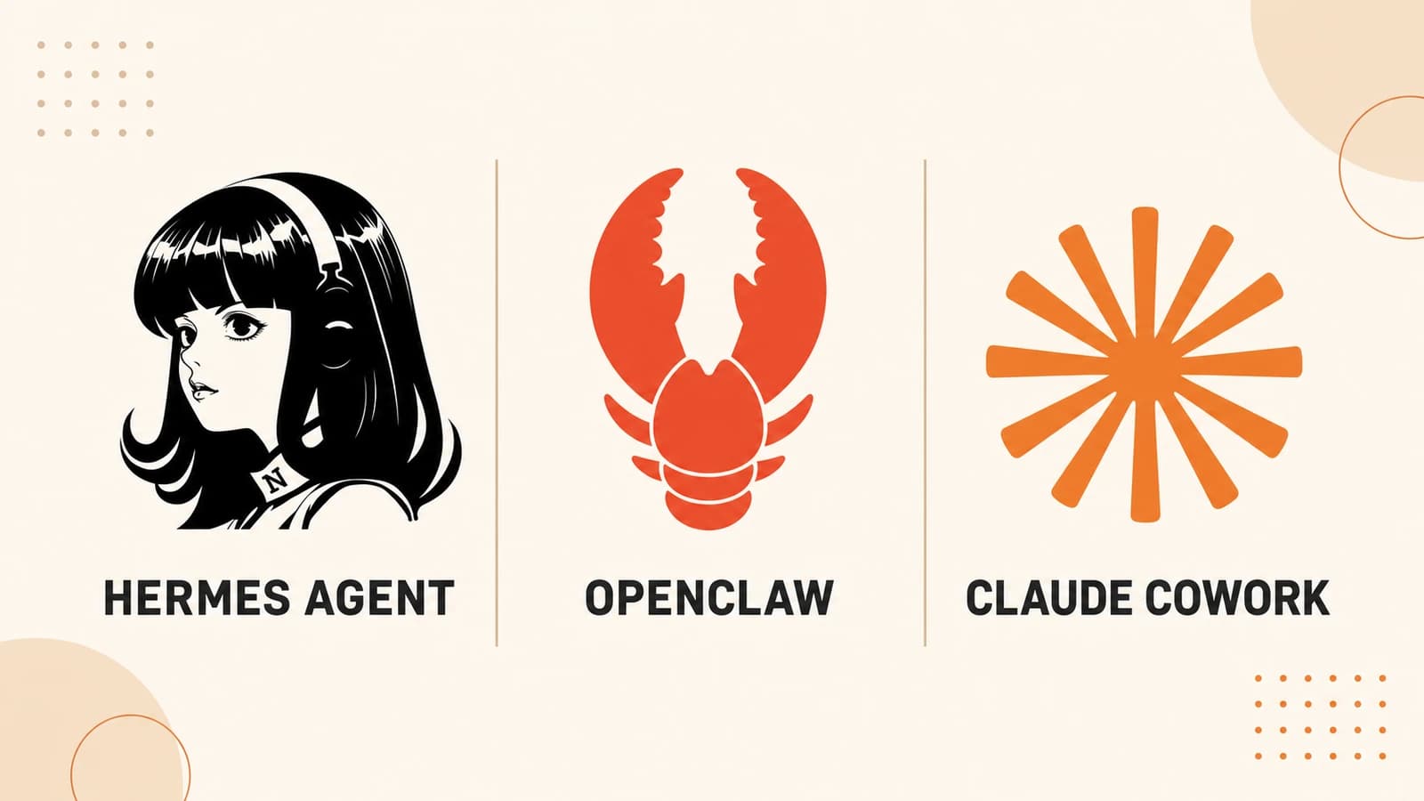 Comparing Hermes Agent, OpenClaw, and Claude Cowork