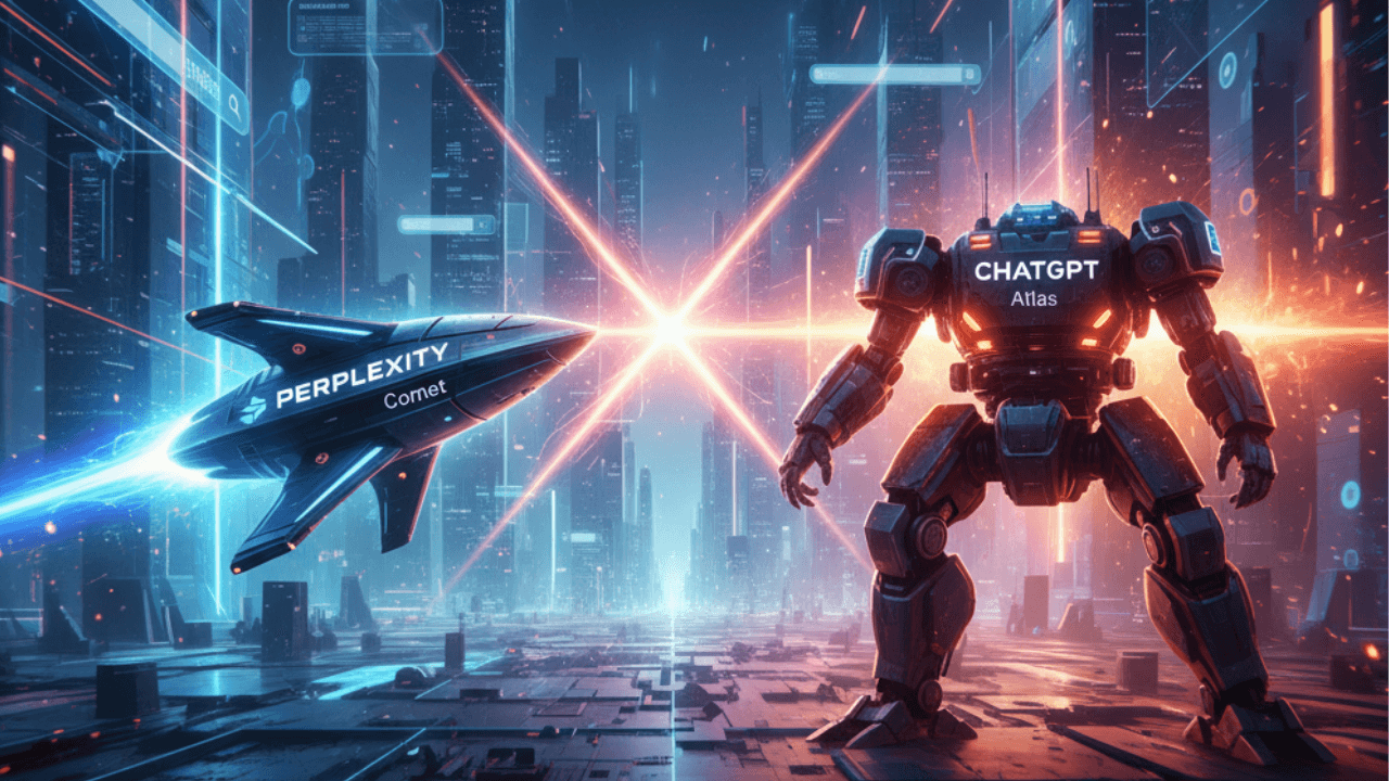 Perplexity Comet và ChatGPT Atlas: Cuộc chiến trình duyệt AI