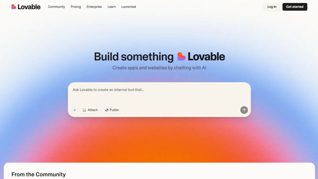 Ảnh giới thiệu Code cho web app Lovable