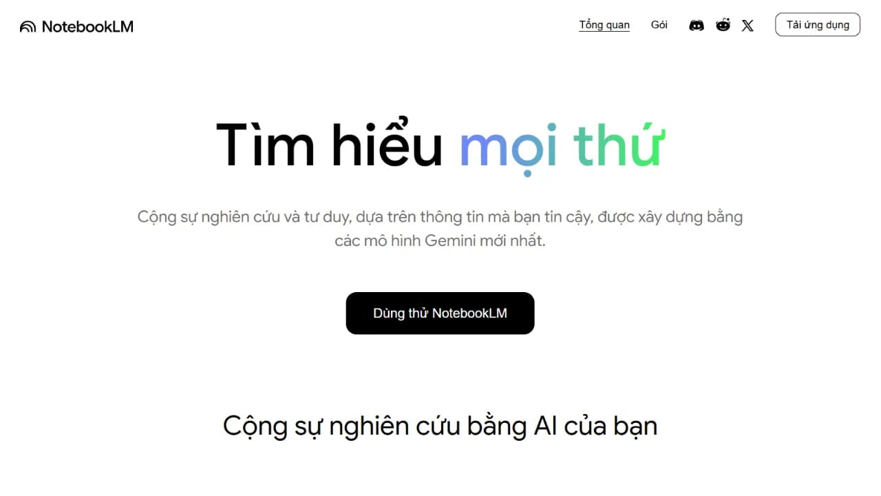 Ảnh giới thiệu Hỗ trợ ghi chú NotebookLM